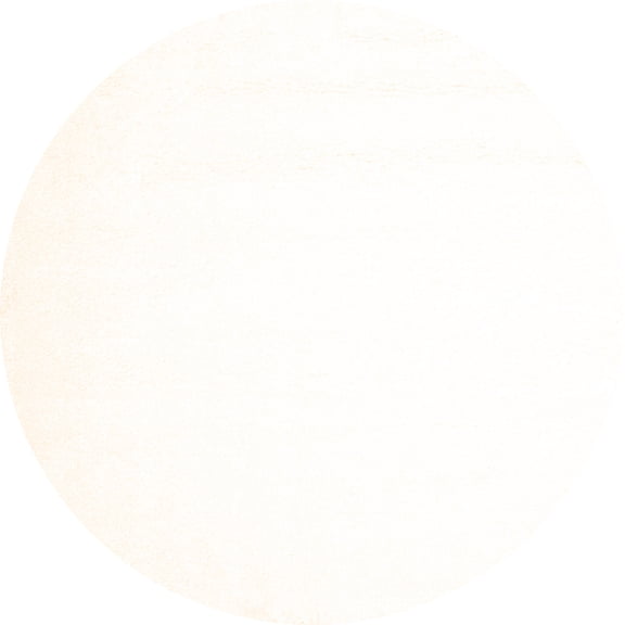 Ahgly Company Indoor Round Solid Orange Modern Area Rugs, 4' Round