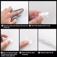 thumbnail image 4 of 20Pcs Self Stick Wire Cable Cord Clips Clamp Table Wall Tidy Organizer Holder for Home Network, 4 of 8