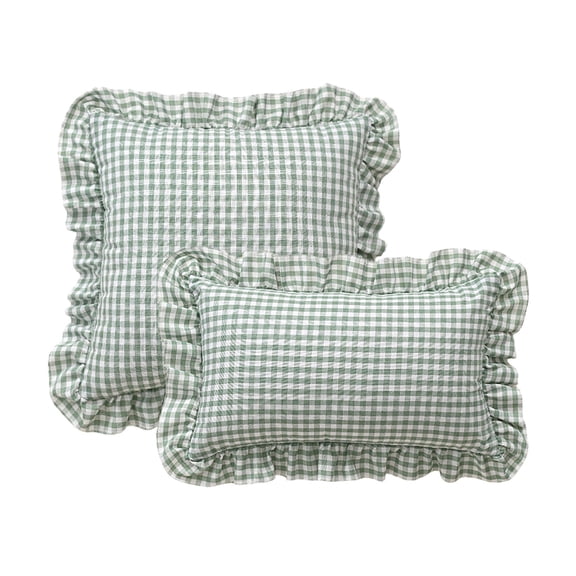 Plaid Cover Checked Ruffled Cover For Home Sofa Pillowcases Green Body Pillowcase 20 X 48 Pillowcases for Hair Zippe Pillowcase Standard Size Peach Sheets Pillowcase Silk Pillowcase Disposable