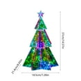 thumbnail image 3 of JWshufel Christmas Tree Decorations with Twinkling Lights for Indoor or Outdoor Festive Scenes Suit for Holiday Parties and Seasonal Home Decor 14.6x8.3x3.9in Multicolor, 3 of 5