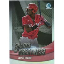 MLB 2022 Bowman Chrome Refractor Elly De La Cruz SG-30 (Rookie, Shades of Greatness)