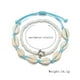 thumbnail image 3 of 2 piezas de tobilleras de playa con colgante de caracol y tortuga boho, para mujer, con anillos, cuentas y cadenas para los pies, 3 of 5