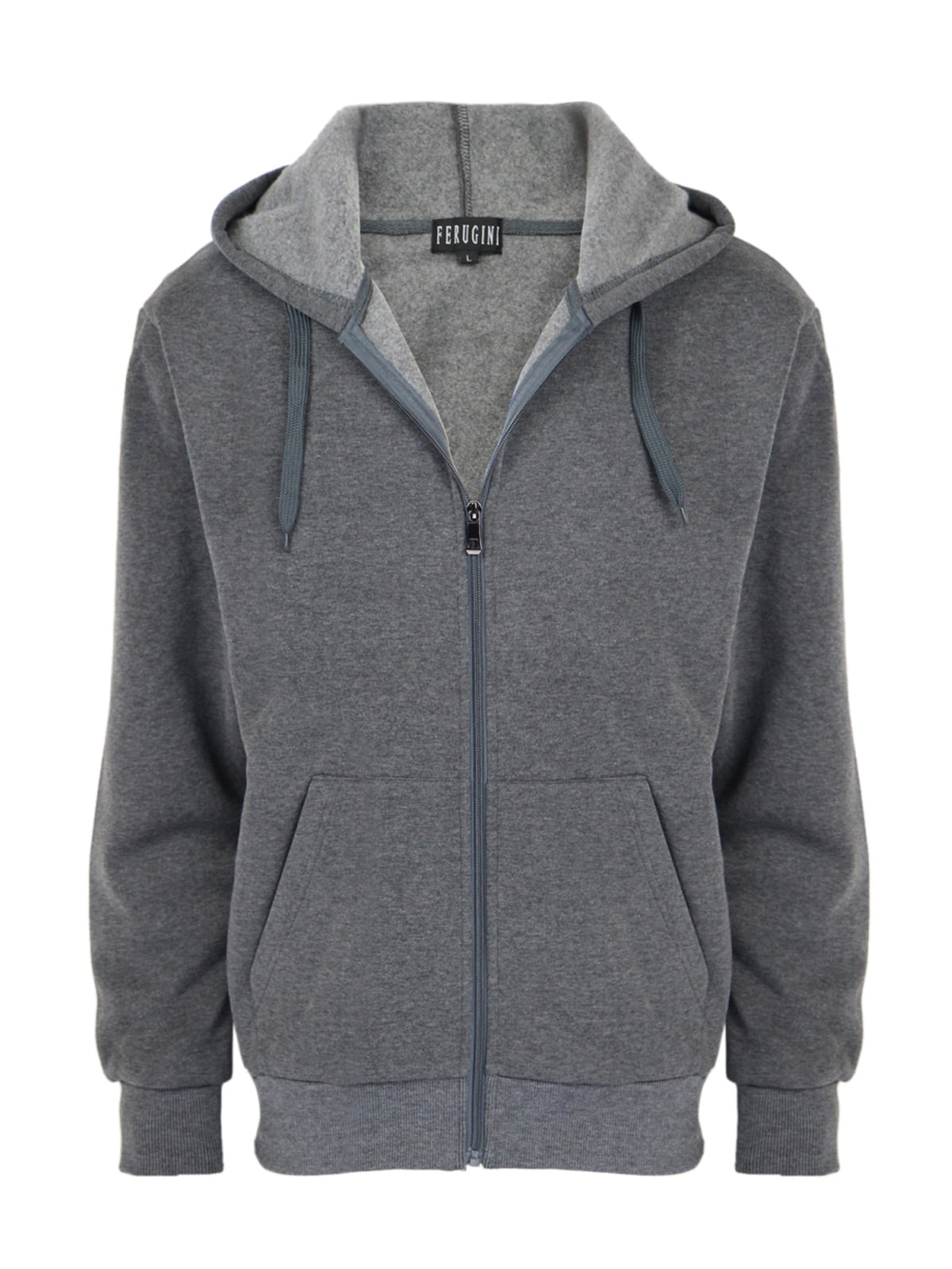 LeeHanTon Fashion Hoodies for Men Full Zip Up Sherpa Lined Sports Sweatshirts Mens Winter Fleece Fabric Jacket with Hood
