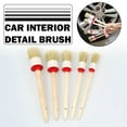 WENXUAN Soft Wood Handle Car Detailing Brush Paint Wash Brushes For