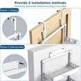thumbnail image 2 of Organizador de despensa hecho sobre la puerta, 6 niveles, mármol blanco, 2 of 8