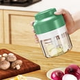 thumbnail image 1 of Máquina para hacer puré de ajo, miniprensadora de ajo inalámbrica, máquina automática para revolver y pelar, extractor de ajo de cocina, batidor de ajo y procesador de alimentos Akmoler, 1 of 9