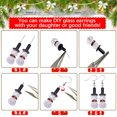 thumbnail image 4 of BUZIFU BUZIFU 1 Set Christmas Earring Making Kits Crystal Bead Jewelry Making Supplies Glass Christmas Drop Dangle Earrings for DIY Snowman Earrings, Angel Earrings and Other Christmas Theme Earrings, 4 of 7