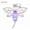 Amethyst, variant on Hollow Dragonfly Chakra Crystal Bead Pendant Wing Gemstone Quartz Jewelry Insect-Howlite-1PC (Random Pick)