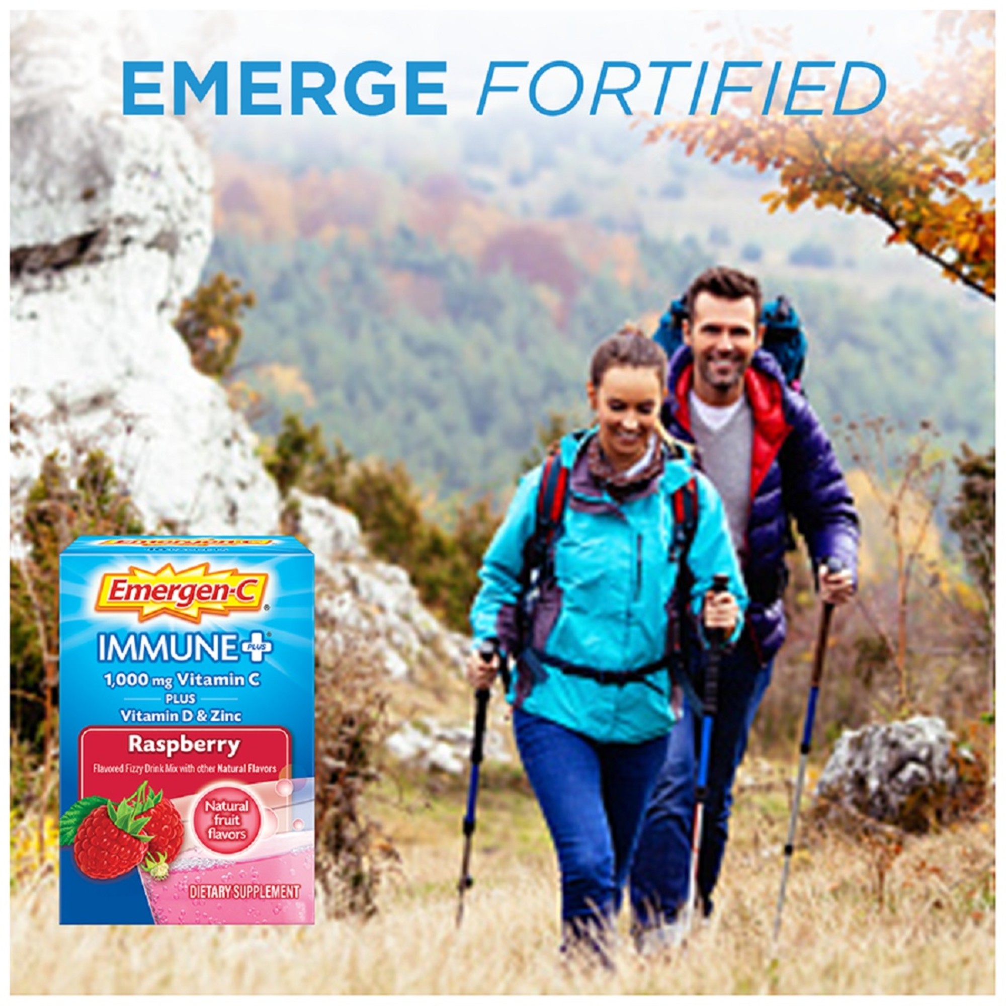 Emergen-C Immune Plus Vitamin C Supplement Powder, Raspberry, 30 Ct - image 4 of 9