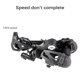 thumbnail image 5 of Soidarity Recambios durables de la bici del PVC del desviador trasero ajustable para el ciclista que monta en bicicleta Ciclismo 10 velocidades Soidarity OD009799-02, 5 of 6