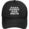thumbnail image 1 of Dada Daddy Dad Bruh Mesh Hat Mesh Cap Women Men Trucker Hat Baseball Cap, 1 of 7