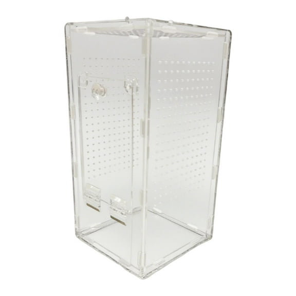 Mantises Cage Acrylic Feeding Box Transparent Tall Design Easy Assembly for Reptile Lovers and Pet Owners