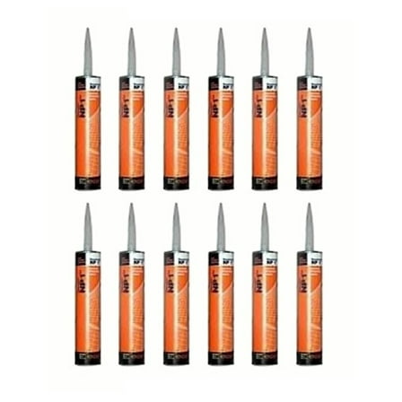 MasterSeal NP 1 Polyurethane Sealant - Medium Bronze, 12 Pack - 10.1 fl oz Cartridges - Gun Grade, Non-Priming, Elastomeric - Concrete & Masonry