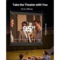 thumbnail image 2 of VEVOR Tripod Projector Screen with Stand 70x70 Inch 160° Wide Angle 4K HD 1:1 Screen, 2 of 9