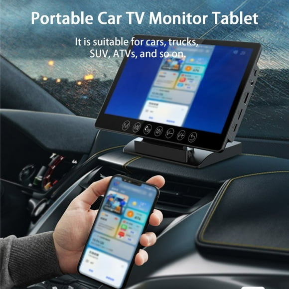 1 Set 7 Inch Car Display Screen Touch Control 1080P LCD Wireless Car Radio Multimedia Video Monitor Auto Accessories