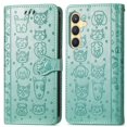 thumbnail image 1 of Funda Cartera FOXDOCK para Samsung Galaxy S24 Plus , Flip PU con Relieve de Gatos y Perros, Tarjetero y Soporte, 1 of 6