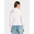 thumbnail image 3 of Madden NYC Women's Zip Up Sweater, Lightweight, Sizes XXS-XXL, 3 of 5