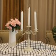 thumbnail image 5 of Candelabro de hierro para mesa de comedor, decoración para hotel, boda, restaurante occidental, candelabro para cena, uno, tres, cinco, 5 of 5