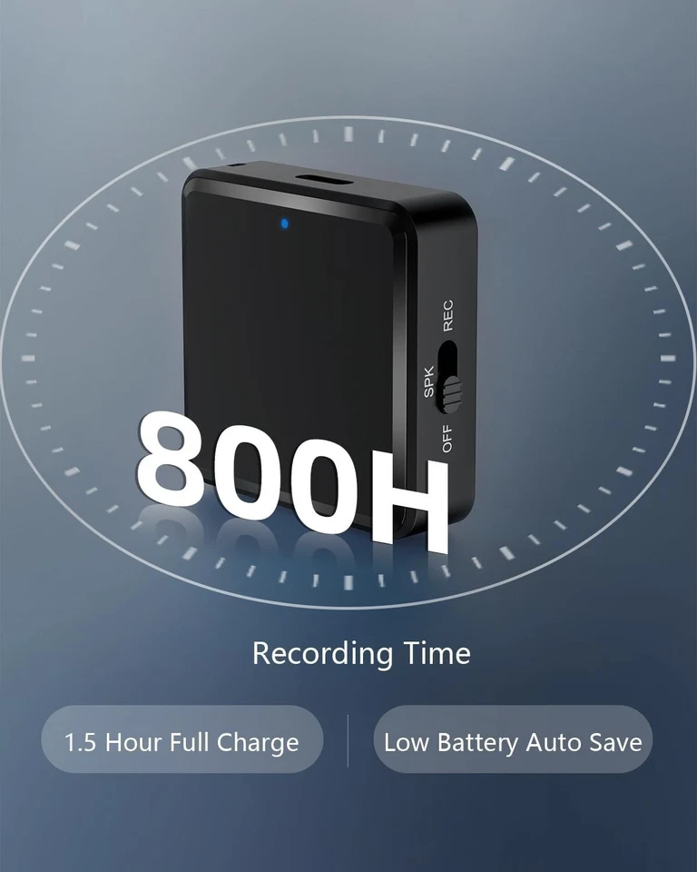 64Gb Voice Recorder Voice Activated Recorder Digital Audio Recorder Mini Voice