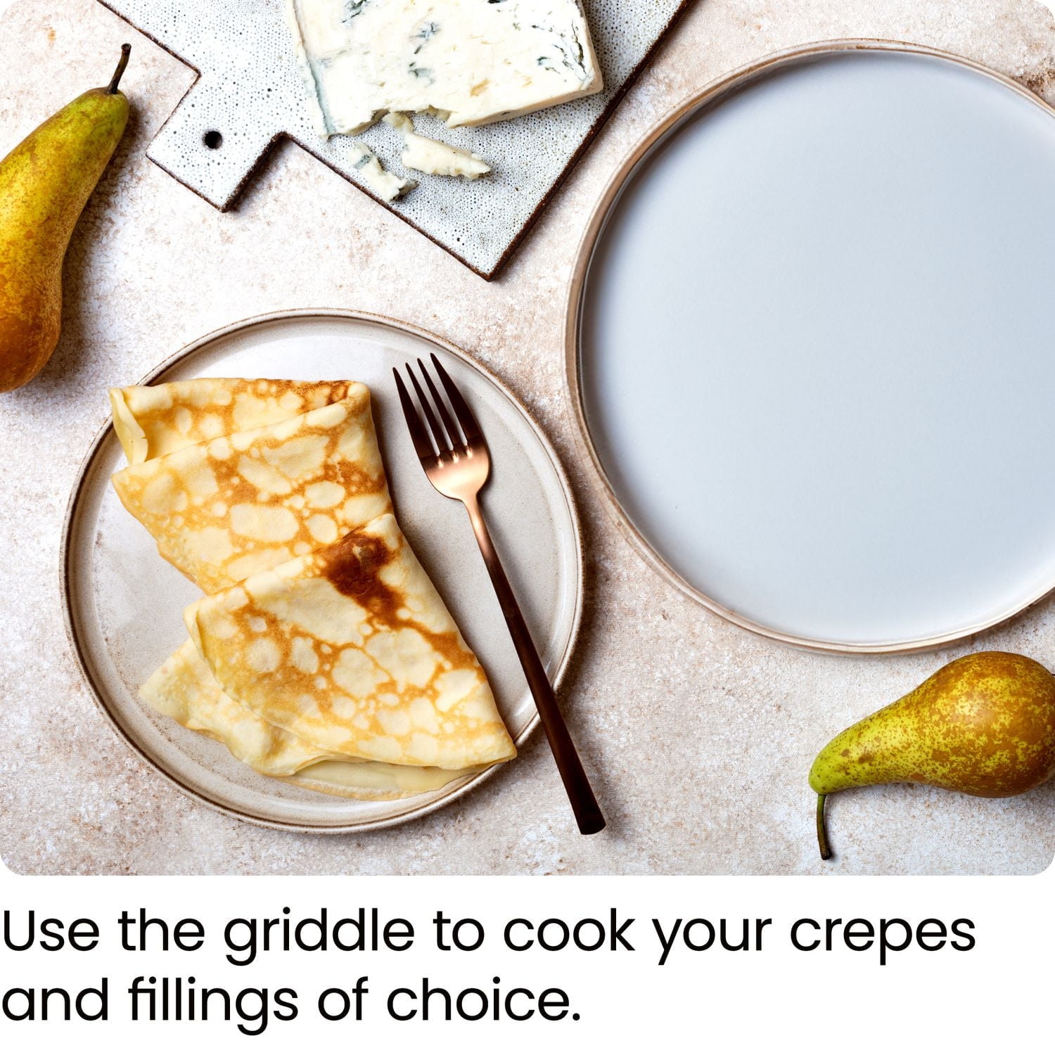 Crêpière et gril électrique Chefman, poêle à griller antiadhésive, surface de 12 po (30 cm), noir