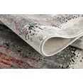 thumbnail image 4 of Rug Branch Contemporary Abstract  Grey Red Indoor Area Rug - 4x6, 4 of 7