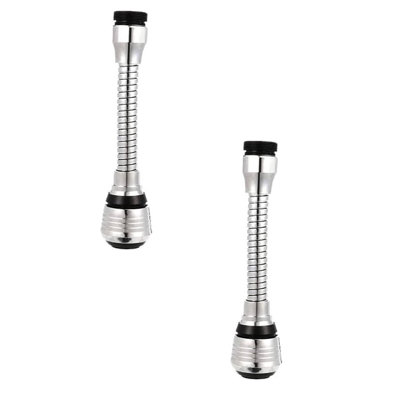 2PCS 360° Swivel Faucet Aerator, Water Saving Faucet Sprayer, Pressurized Faucet Filter Bubbler, Rotating Kitchen Sink Attachment, Universal Tap Nozzle (2 Pack)