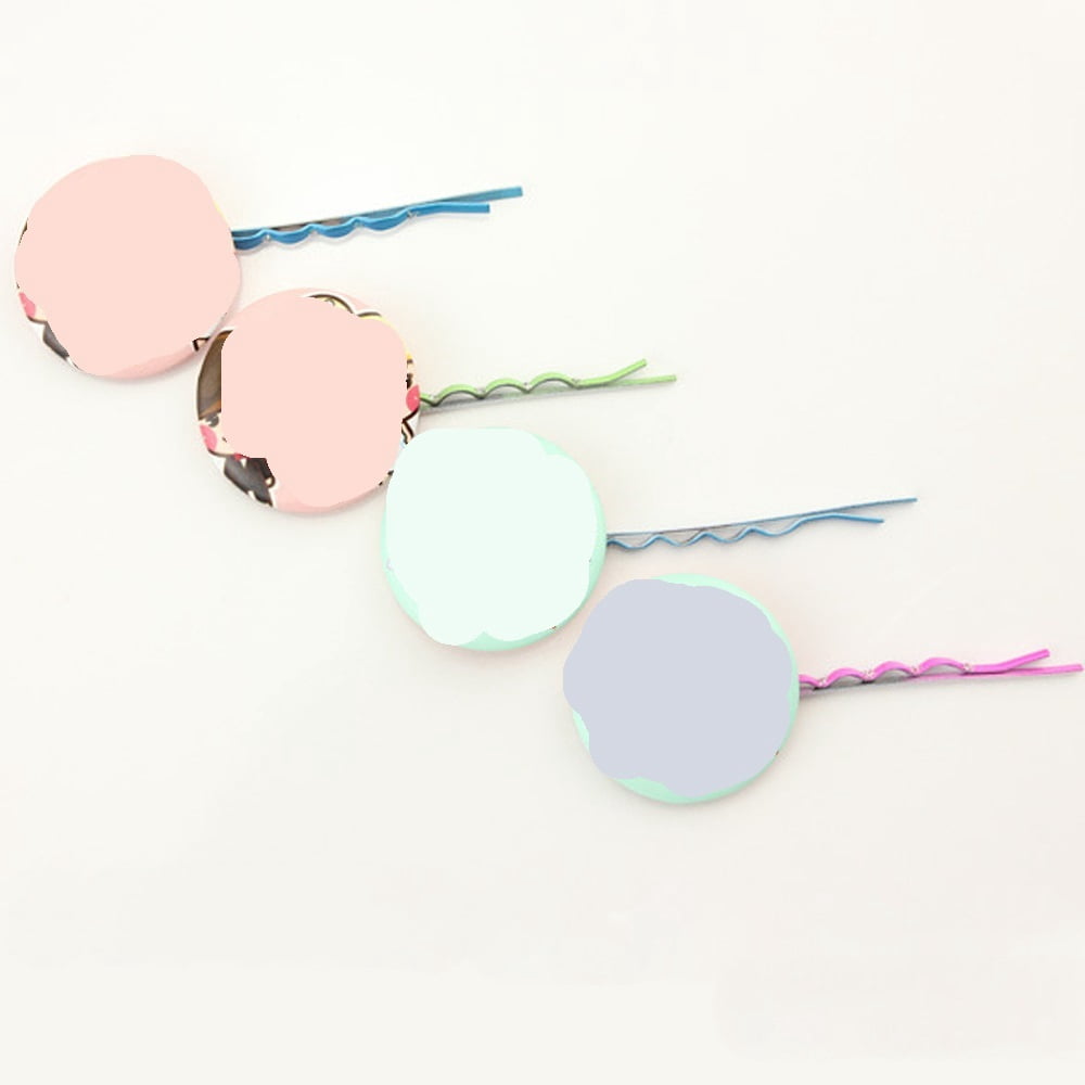 100pcs 32mm Hair Clip Badge for Jewelry Making with Teeth Blank Button Parts Maker Blank Material ,Beginner-Friendly