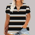 thumbnail image 6 of Patlollav Plus Size Tops For Women Summer V Neck Shirts Short Sleeve Oversized Casual Ladies Flowy Tunics Tee, 6 of 6