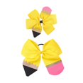 thumbnail image 1 of Pencil Girls Hair Bow Ponytail Holder Jumbo Clips para el cabello para niñas animadoras JBC13 (1-amarillo) 1 unidad (paquete de 1), 1 of 5