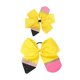 thumbnail image 1 of Pencil Girls Hair Bow Ponytail Holder Jumbo Clips para el cabello para niñas animadoras JBC13 (1-amarillo) 1 unidad (paquete de 1), 1 of 5