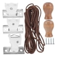 thumbnail image 2 of Kit de montaje para persianas enrollables, pieza de reparación de persianas y cortinas, herramienta de reparación de cuerda metálica de 3 m para salón, 2 of 6