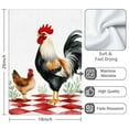 thumbnail image 3 of 2 Pcs Funny Kitchen Towels,Rooster and Hen Microfiber Dish Towels,Kitchen Tea Towels,Kitchen Towel Set (18" X 26"), 3 of 3