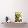 thumbnail image 2 of Siberian Cat in Nature Vibrant Colourful Modern Portrait Illustration Artwork Framed Wall Art Print A4, 2 of 4