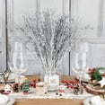 thumbnail image 5 of 12 Pack Artificial Glitter Berries Christmas Decor Xmas Picks Tree Sticks Glitter Berry Stems Twigs for Christmas Tree DIY Wreath Crafts Gift Fireplace Holiday Home Wedding Decor Silver, 5 of 7