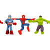 JA-RU Marvel Avengers Stretchy Toys Superheroes Hulk, Captain America & Spiderman (3 Units Assorted) Squish & Pull Toys for Kids Age 3+ | W-DEF-6900-3