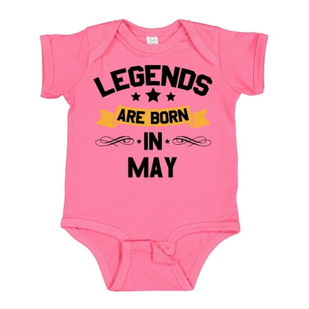 

Inktastic Legends Are Born in May Gift Baby Boy or Baby Girl Bodysuit