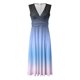 thumbnail image 4 of Vestido de playa sin mangas con cuello en V y estampado degradado de cielo estrellado para mujer - Decoración con cremallera, diseño con cinturilla, tallas S-XXL, 4 of 5