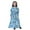 Blue, variant on Girls Dresses Size 8 School Girls Ethnic Floral Print Long Sleeve Dress Arabic Middle Traditional Outfit Southeast Asian Casual Tunic for Kids Daily Wear Blue Size 8-9 Years