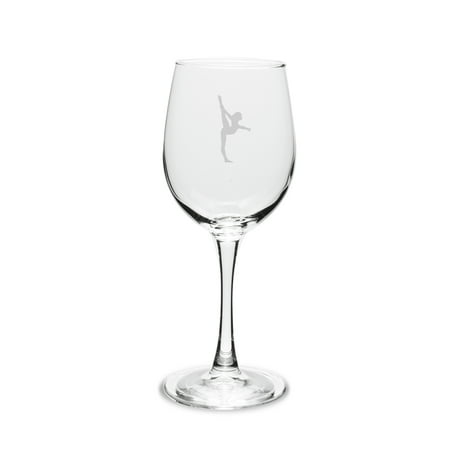 

Gymnast 12 oz. Deep Etched Wine Glass