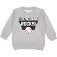 thumbnail image 2 of Inktastic Cleveland Rocks with Baseball Toddler Sweatshirt, 2 of 4