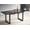 Black, variant on Walnut Square Extendable Dining Table with Metal Legs, 55" to 71" Adjustable Kitchen Table, Modern Space Saving Design