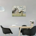thumbnail image 2 of Loodaent Vintage Church Cross Flower Field 16” x 12” Canvas Art Prints, 2 of 6