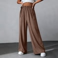 thumbnail image 5 of Wlynlyn Womens Pants Summer Boho Elastic Waistband Fashion Wide Leg Beach Pants Loose Casual Palazzo Pants Travel Vacation Clothes, 5 of 7