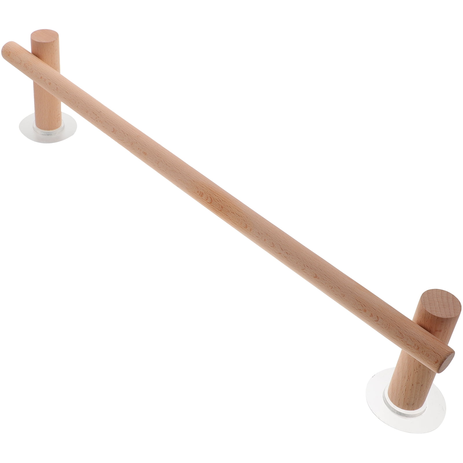 Wood Towel Rack 1 set of Wooden Towel Rack Bathroom Kitchen Towel Rod