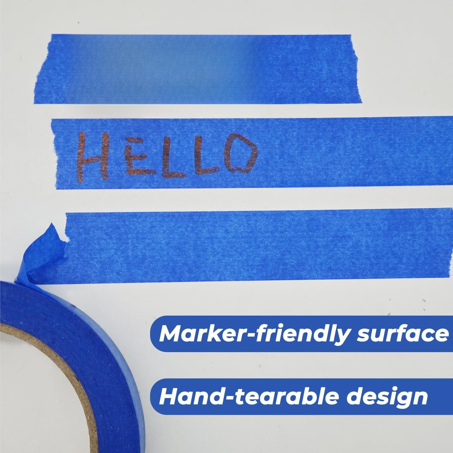 Painters Tape  Blue 1 Inch X 55 Yards 20 Rolls (1100 Total) Washi For Paint Lines & Clean Removal On Walls Trim Delicate Surfaces