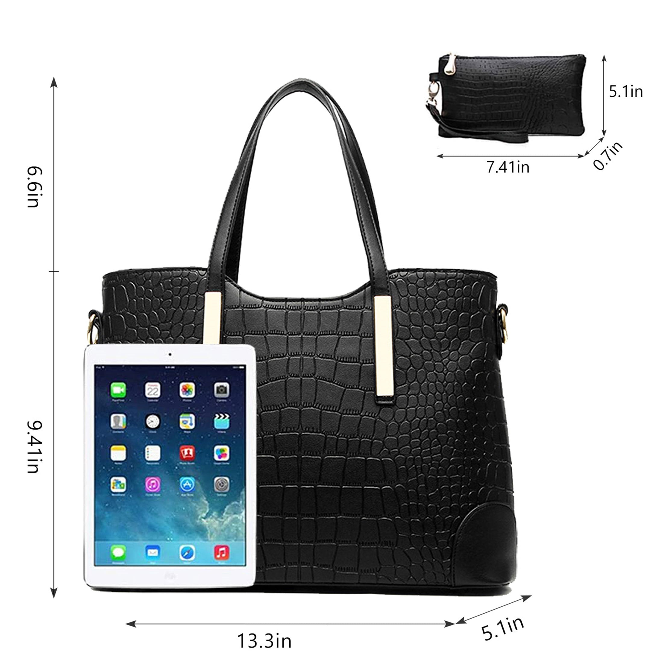 YNIQUE Satchel Purses and Handbags for Women Shoulder Tote Bags Wallets