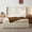 Ivory Boucle, variant on Carmen King Upholstered Wingback Bed, 52.3" Tall Headboard Platform Bed Frame, No Box Spring Needed, Coconut Micro Suede, Minimalist Simplicity Style for Bedroom