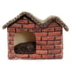 thumbnail image 2 of Cama para mascotas, forma de casa, cama para dormir, cómoda tienda plegable para mascotas, almohadilla extraíble cálida para suministros para perros p Zulema Casa de la cama del gato, 2 of 8