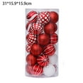 thumbnail image 2 of Colgantes decorativos con tema de colores delicados y colgantes brillantes para árbol de Navidad, 60mm, 30 piezas, 2 of 5