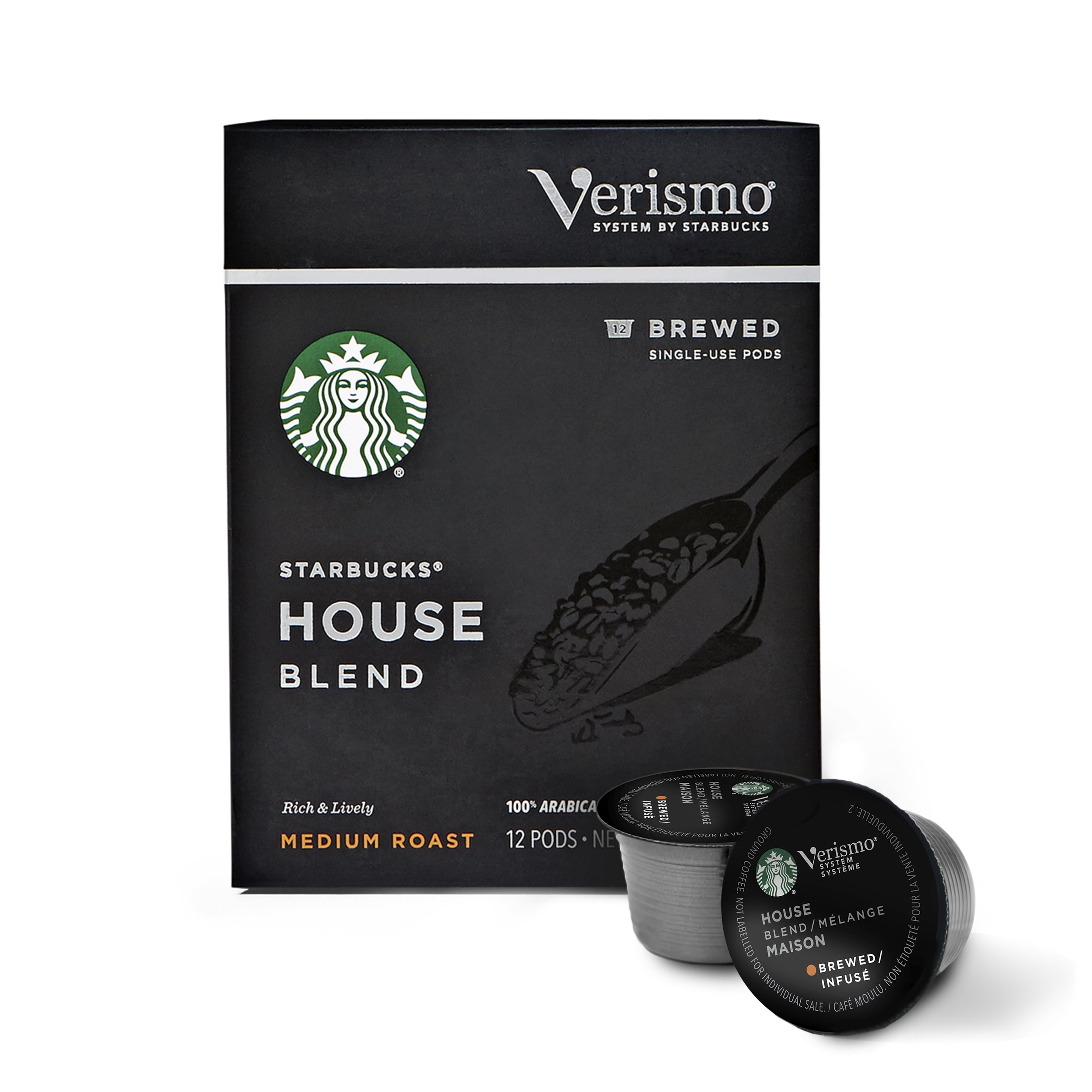 Starbucks Medium Roast Verismo Coffee Pods â House Blend for Verismo